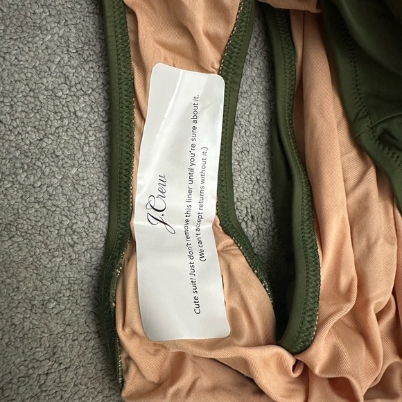 J.Crew Women’s Ruched Sweetheart One-Piece Swim Suit in Olive Green Size 22 - Picture 10 of 11